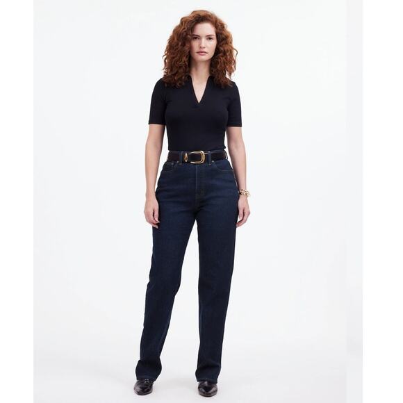 NWT Madewell The Tall Curvy '90s Straight Jean Black 26 T - Picture 1 of 11